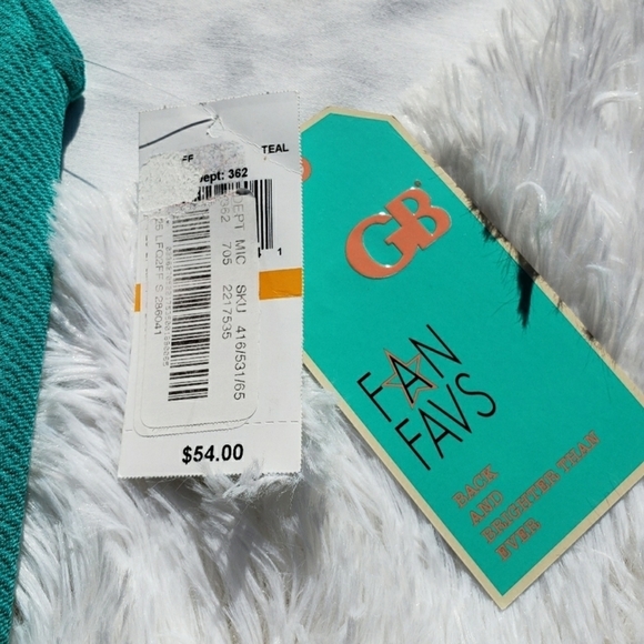 Gianni Bini Dress Small Teal Green Sleeveless Spring Summer Fit and Flare - Picture 5 of 7